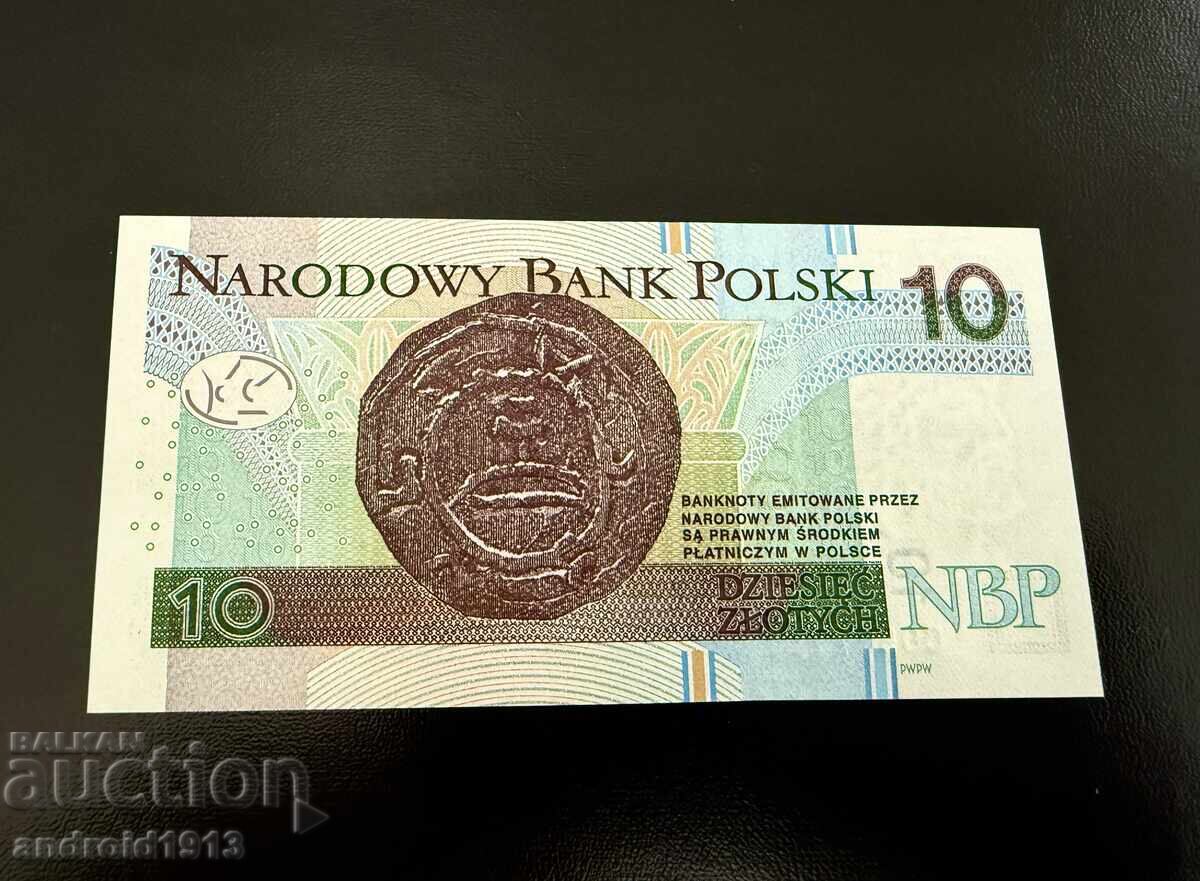POLAND - 10 ZLOTY 2025, UNC with price 9.99 BGN | € 5.11