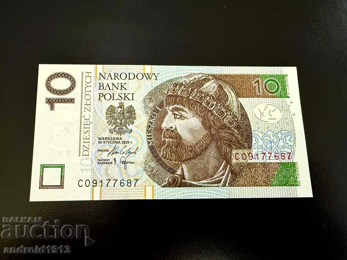 POLAND - 10 ZLOTY 2025, UNC