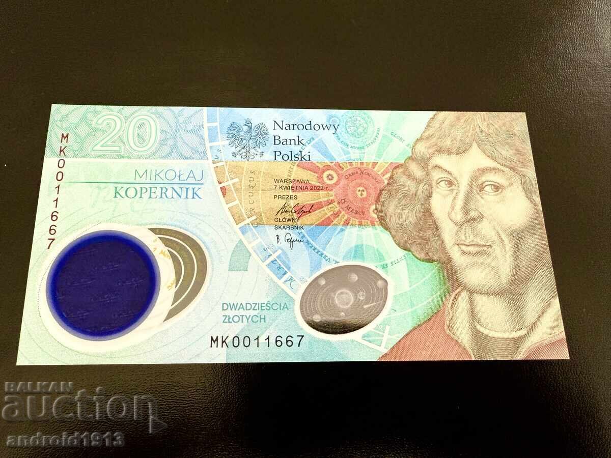Delivery of POLAND - 20 ZLOTY 2023, COMMEMORATIVE (COPERNICUS), UNC, FOLDER