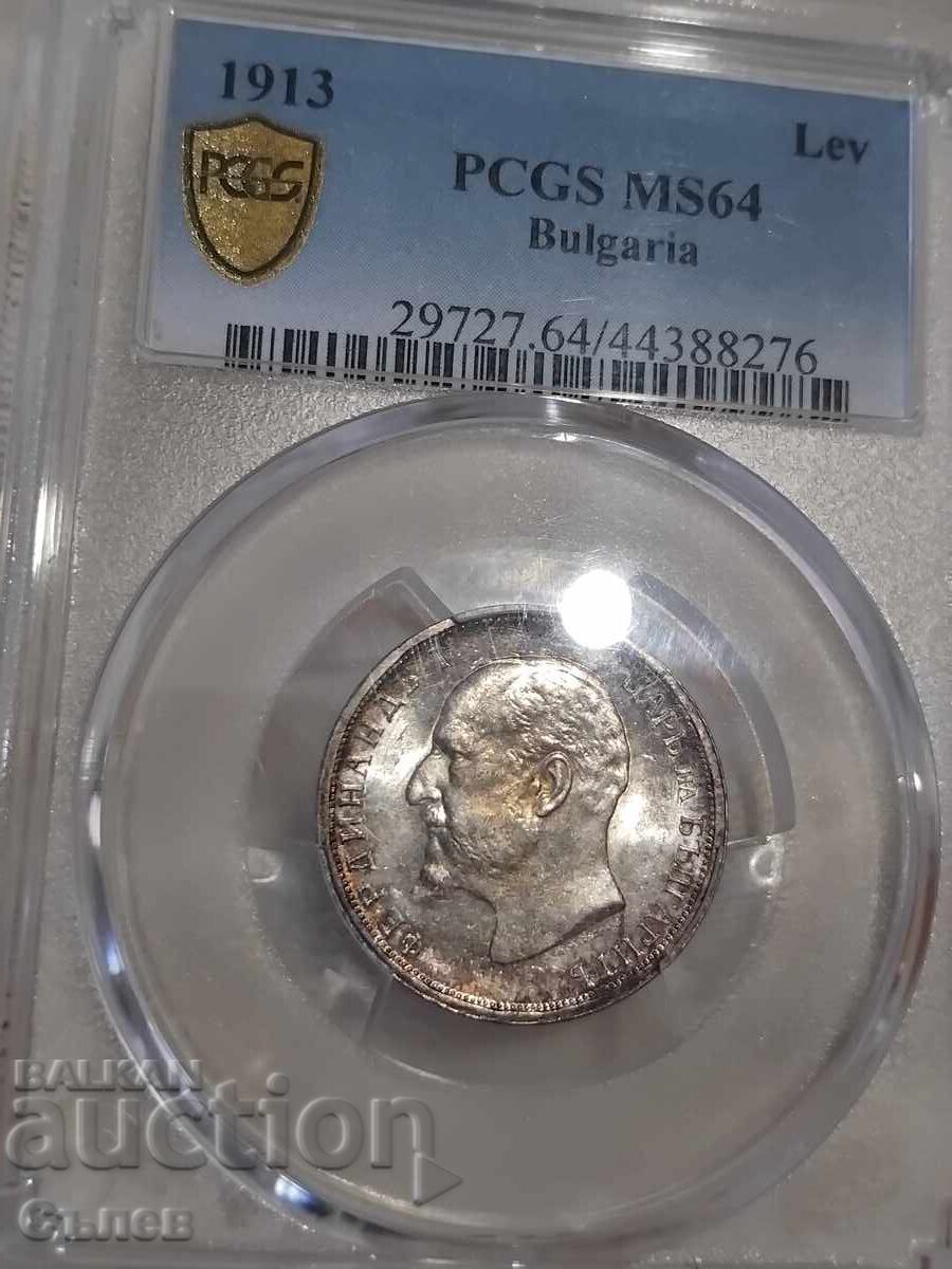 1 leu 1913 MS 64 1 leu 1913 MS 64