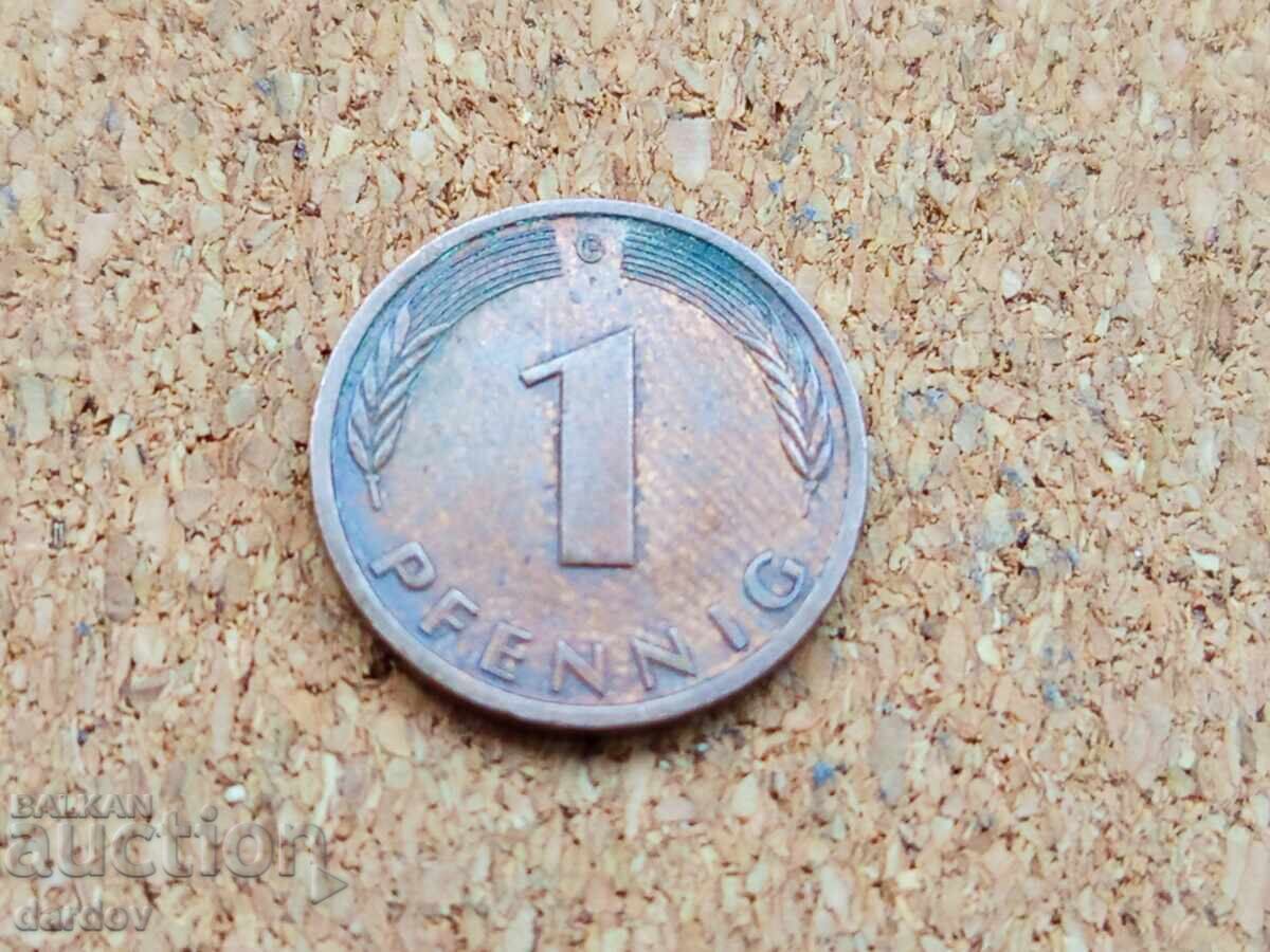 Γερμανία 1 πφένιγκ, 1989 μ.Χ Γερμανία 1 πφένιγκ, 1989 μ.Χ