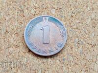 Γερμανία 1 πφένιγκ, 1989 μ.Χ