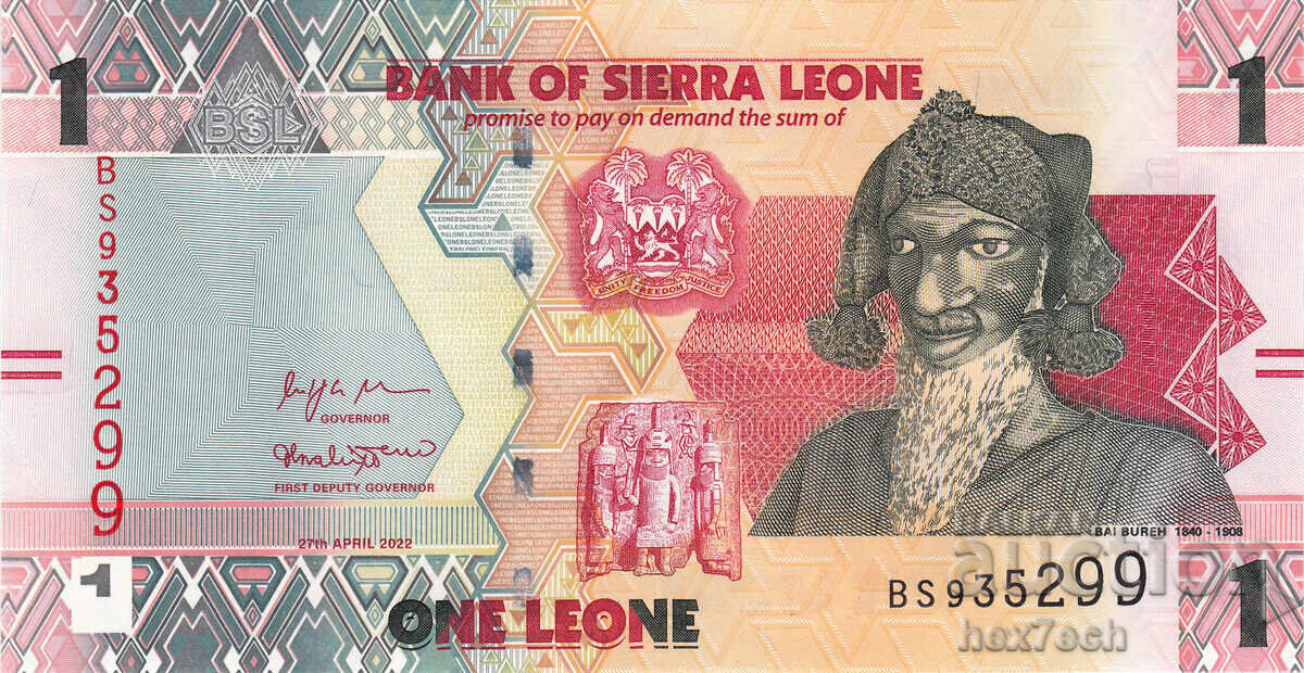 ❤️ ⭐ Σιέρα Λεόνε 2022 1 Leone UNC νέο ⭐ ❤️ με τιμή 1.99 BGN | € 1.02