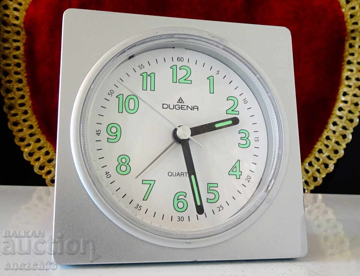 Table clock, alarm clock Dugena, silent Table clock, alarm clock Dugena, silent