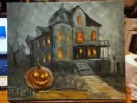Oil painting - Halloween - Anton Yordanov