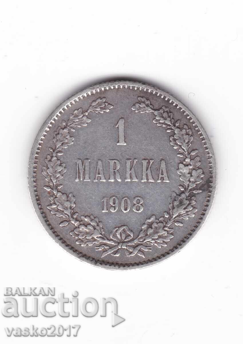 1 MARKKAA - 1908 Rusia pentru Finlanda 1 MARKKAA - 1908 Rusia pentru Finlanda
