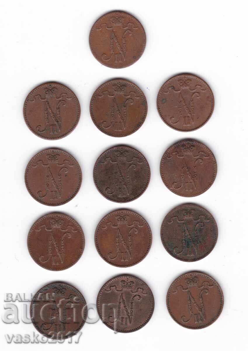Lot 1 Penni - Rusia pentru Finlanda 13 buc cu preț 21.02 BGN | € 10.75 Lot 1 Penni - Rusia pentru Finlanda 13 buc cu preț 21.02 BGN | € 10.75
