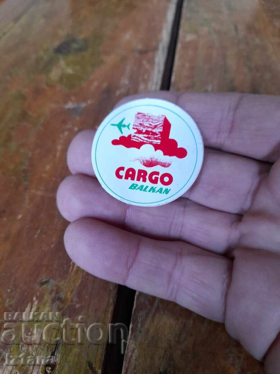 Old sticker, Sticker BGA Balkan Cargo with price 8.00 BGN | € 4.09