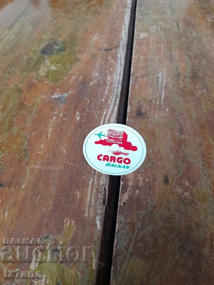 Old sticker, Sticker BGA Balkan Cargo
