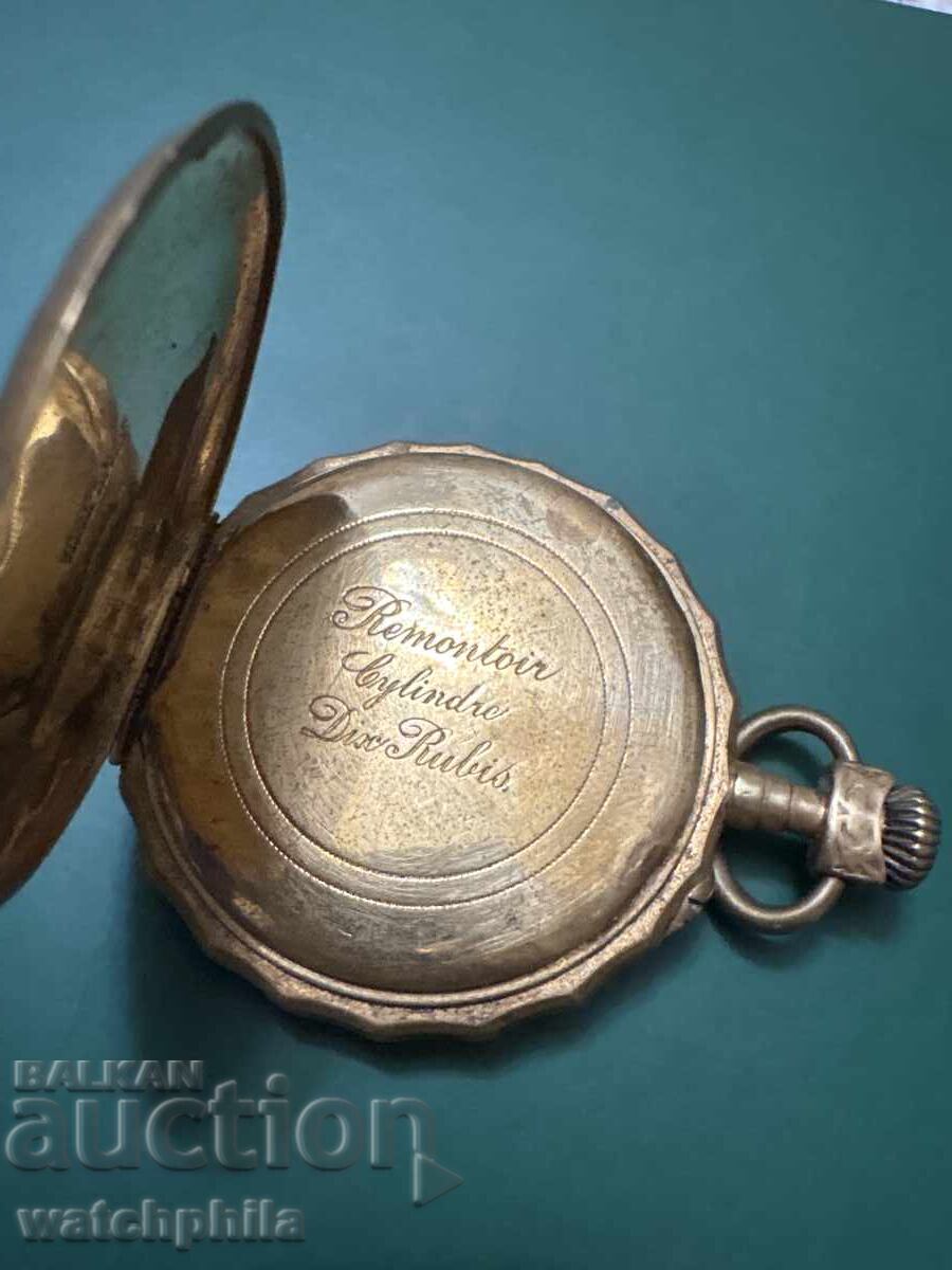 Επιχρυσωμένο ρολόι τσέπης για ανταλλακτικά με τιμή 6.50 BGN | € 3.32