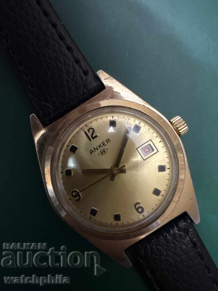 Anker KR μηχανικό ρολόι χειρός ανδρικό. Άριστη κατάσταση με τιμή 26.00 BGN | € 13.29