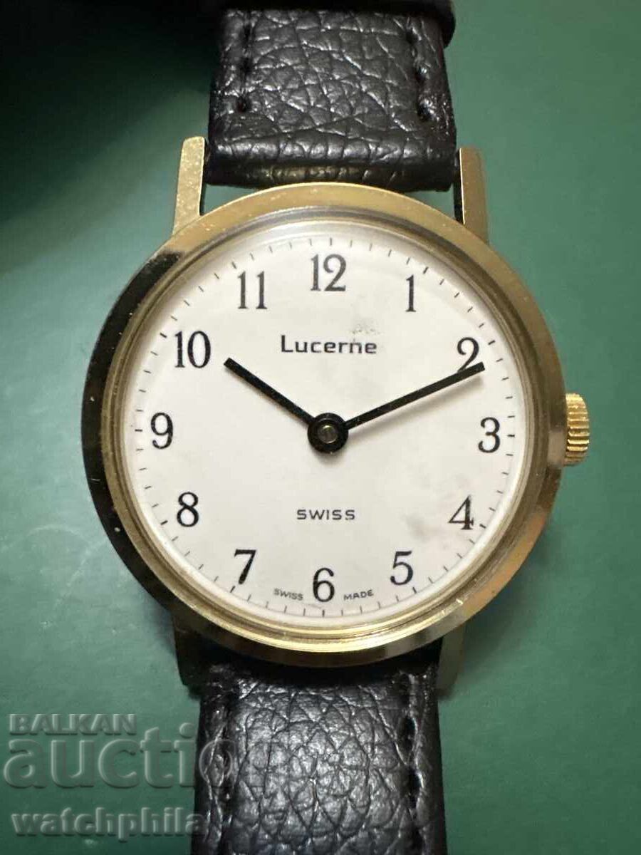 Λουκέρνη σπάνιο ελβετικό ανδρικό ρολόι. Άριστο