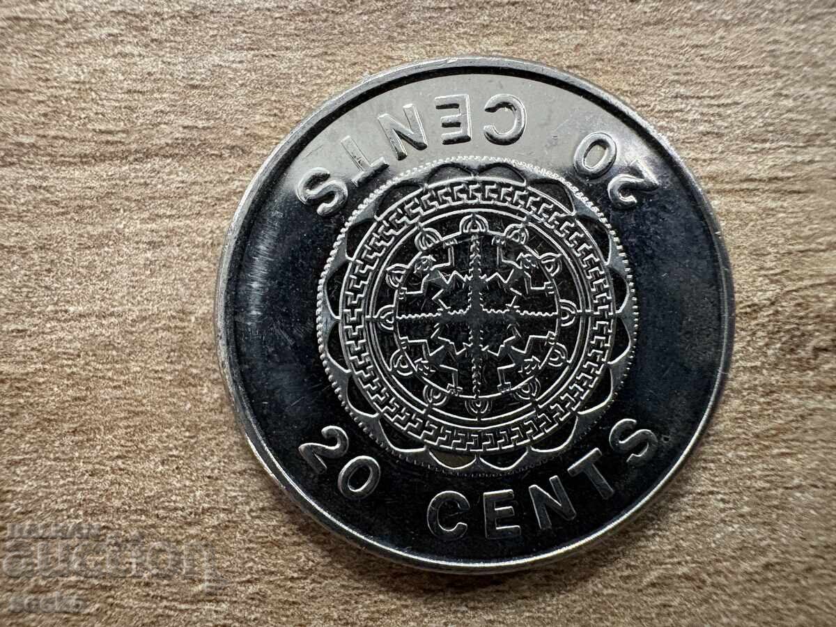 Insulele Solomon - 20 cenți (2008)