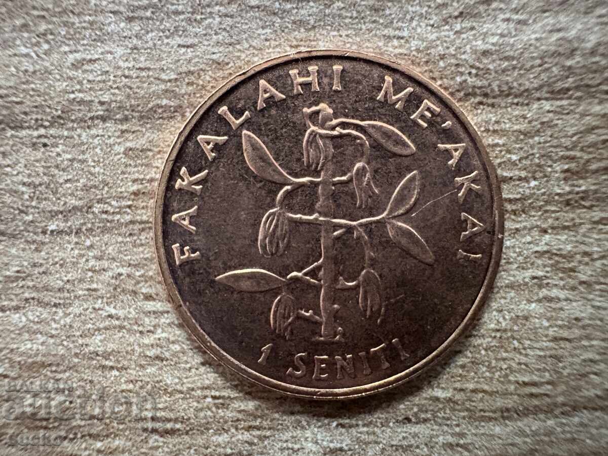 Tonga - 1 seniti (2005) Tonga - 1 seniti (2005)