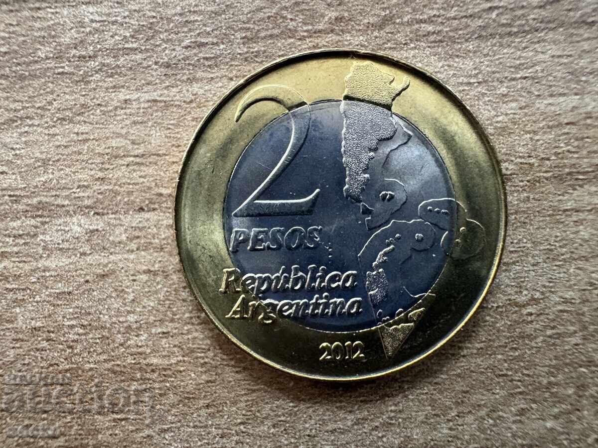 Аржентина - 2 песос (2012) - 30 години от Фолклендската... Аржентина - 2 песос (2012) - 30 години от Фолклендската...