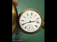 Ωμέγα Σπάνιο ρολόι τσέπης, λειτουργεί