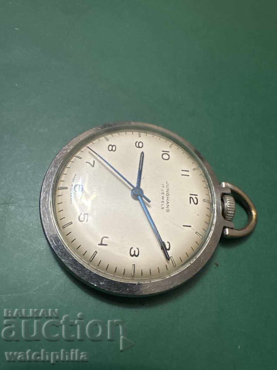 Δημοπρασία Junghans Σπάνιο ρολόι τσέπης, λειτουργεί άψογα