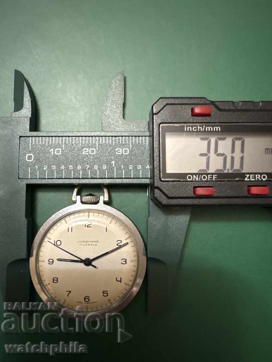 Παράδοση Junghans Σπάνιο ρολόι τσέπης, λειτουργεί άψογα