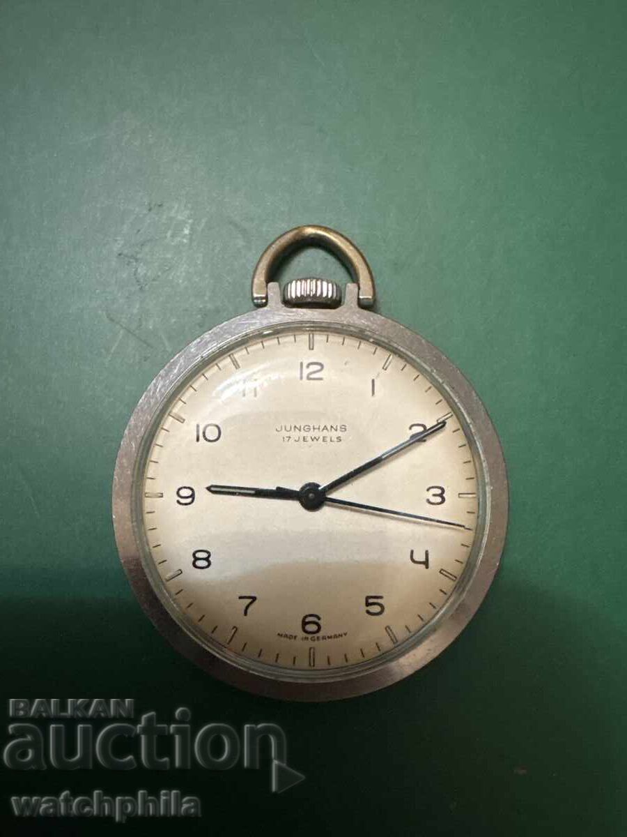 Junghans Σπάνιο ρολόι τσέπης, λειτουργεί άψογα