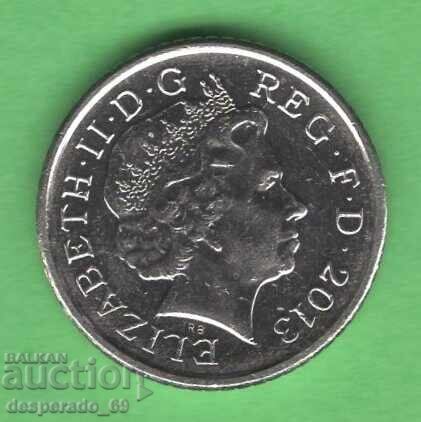 (¯`'•.¸ 5 πένες 2013 ΗΝΩΜΕΝΟ ΒΑΣΙΛΕΙΟ ¸.•'´¯) με τιμή 0.50 BGN | € 0.26