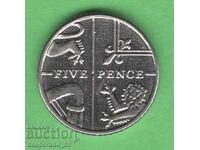 (¯`'•.¸ 5 penny 2014 MAREA BRITANIE ¸.•'´¯)
