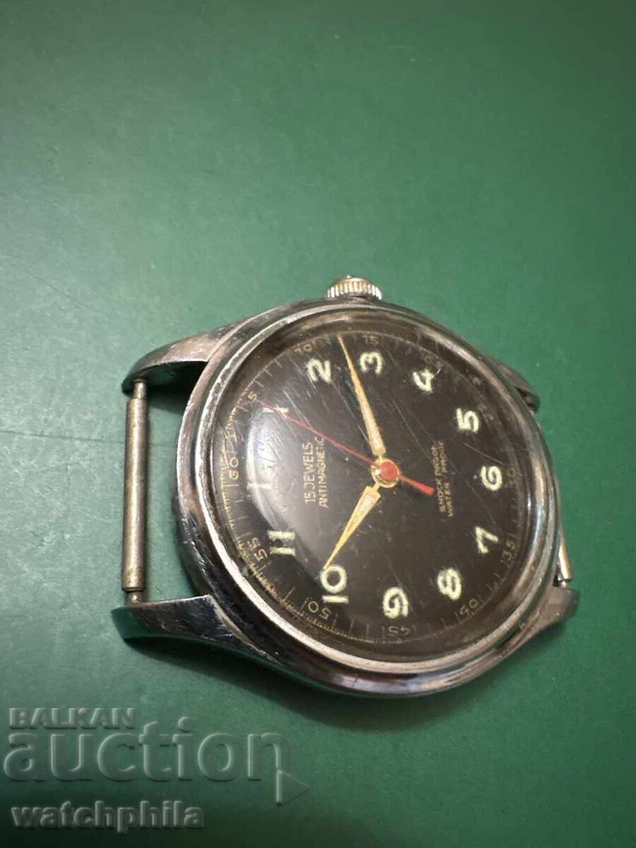 Παράδοση Στρατιωτικού τύπου σπάνιο ανδρικό ρολόι. Λειτουργεί άψογα