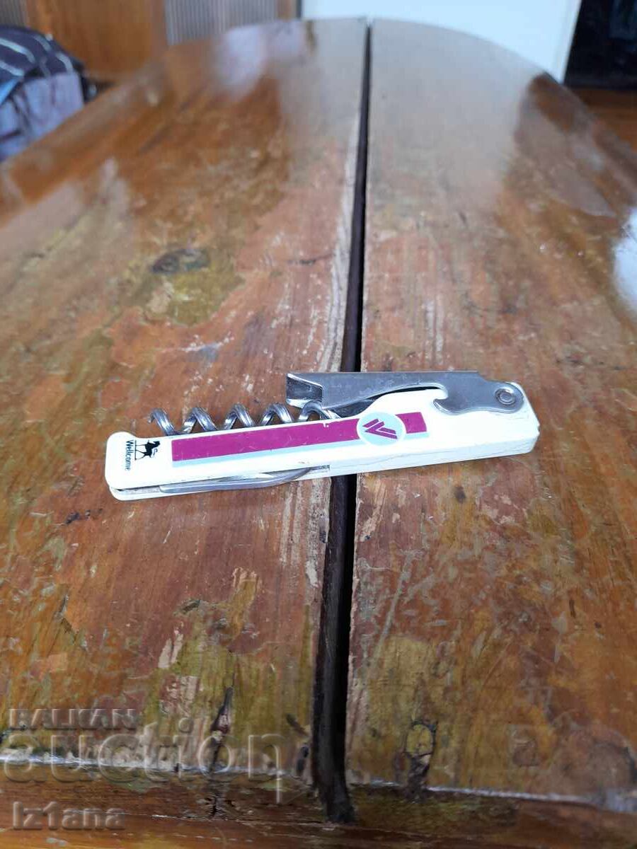 Old knife, bottle opener, corkscrew Wellcome Old knife, bottle opener, corkscrew Wellcome