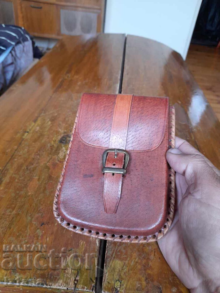 Old leather belt bag with price 45.00 BGN | € 23.01