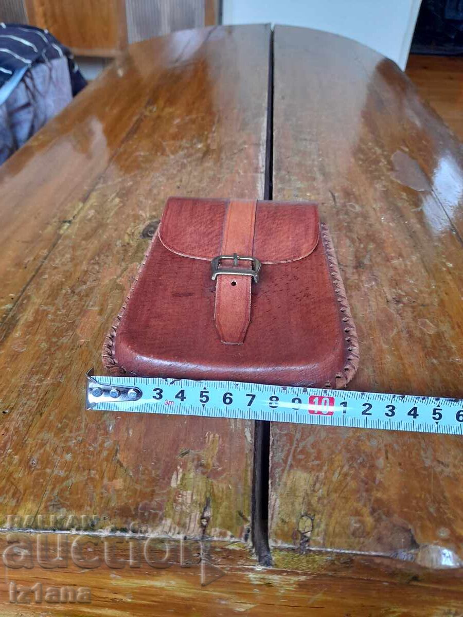 Old leather belt bag - 5
