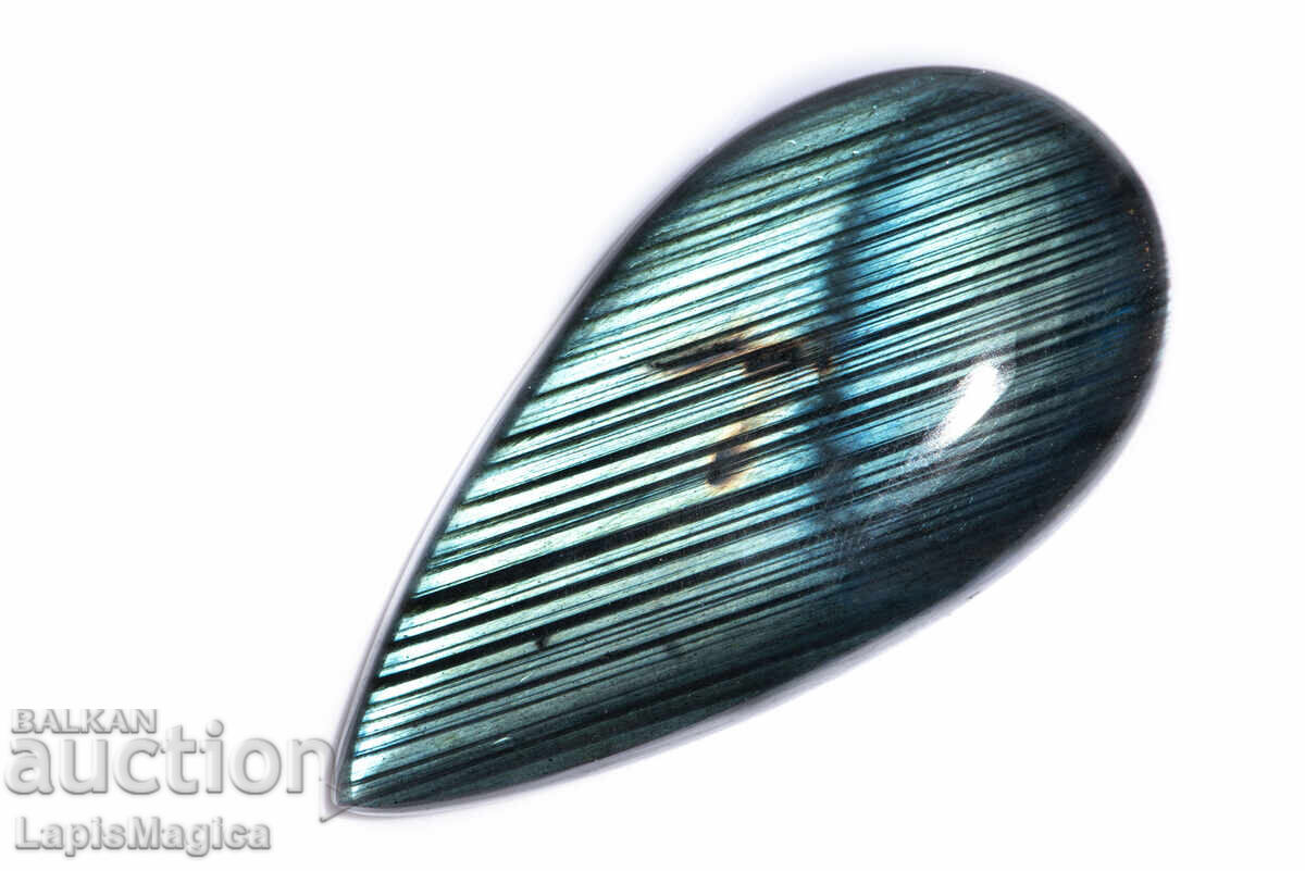 Labradorite 110ct drop cabochon