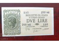 Italy 2 Lire 1944 UNC