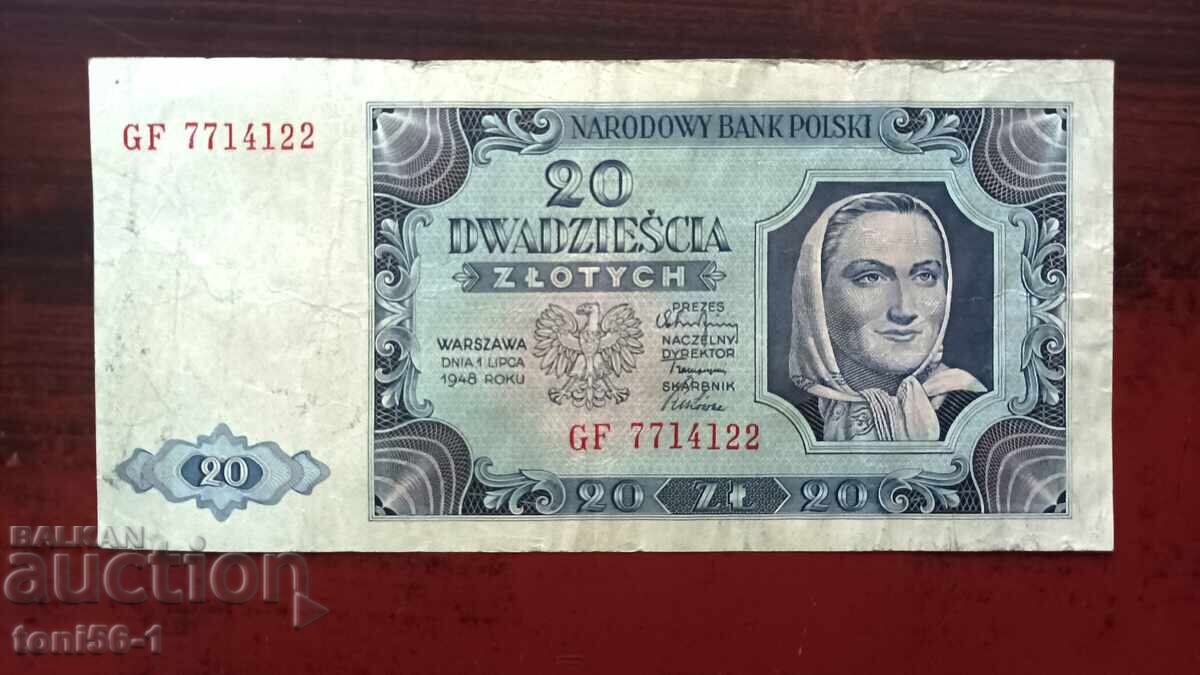 Polonia 20 zloți 1948