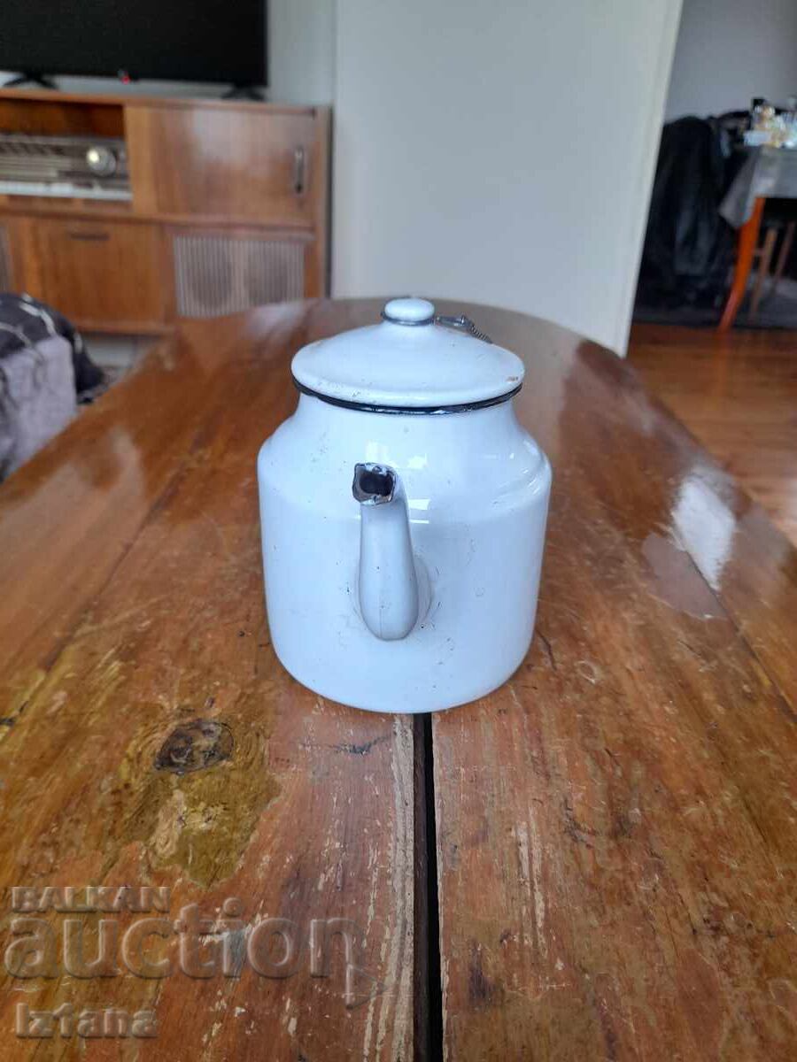 Old enamel teapot with price 27.00 BGN | € 13.80