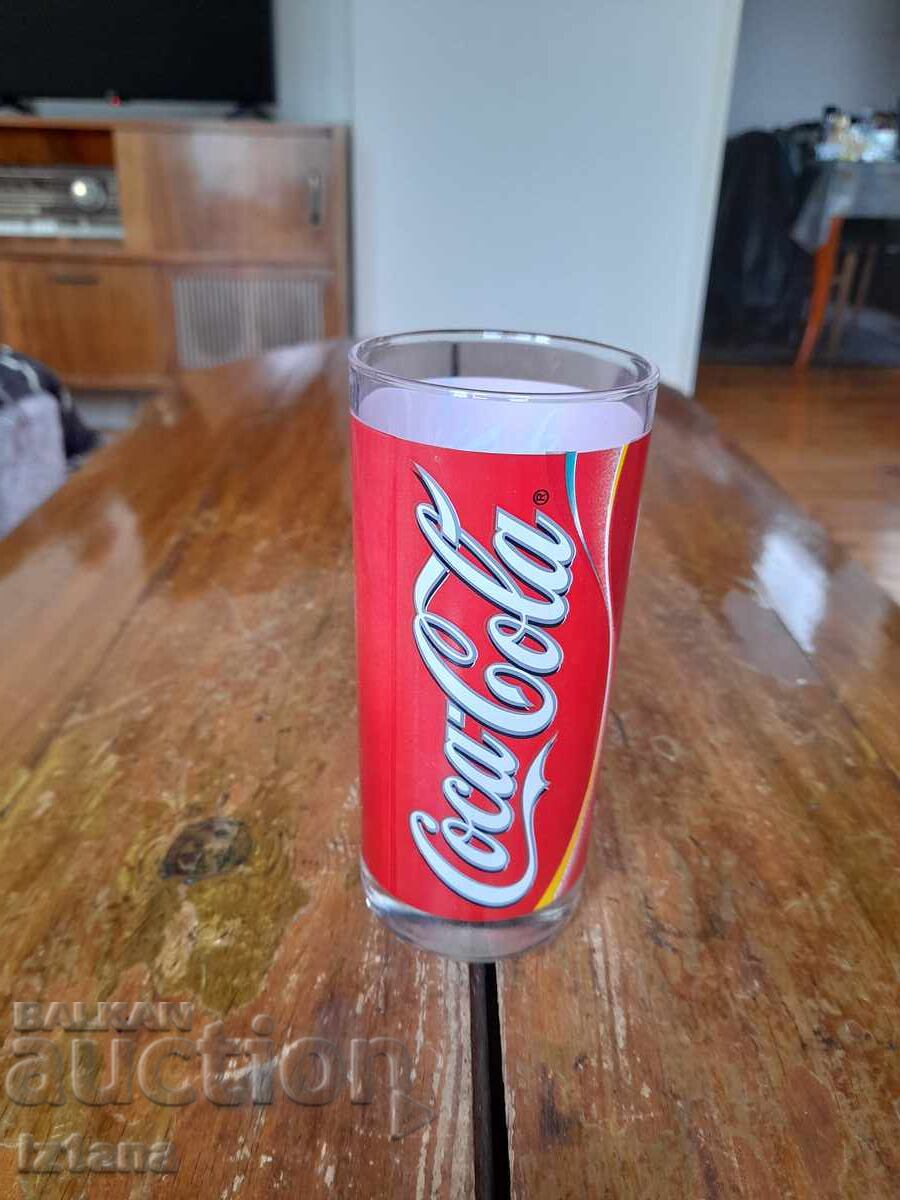 Auction  An old glass of Coca Cola, Coca Cola