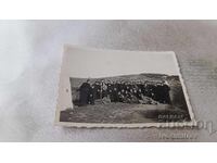 C-ka Gyueshevo. Young men and women on the Bulgarian-Serbian border