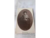 Photograph Stara Zagora Little boy on a wicker chair 1936