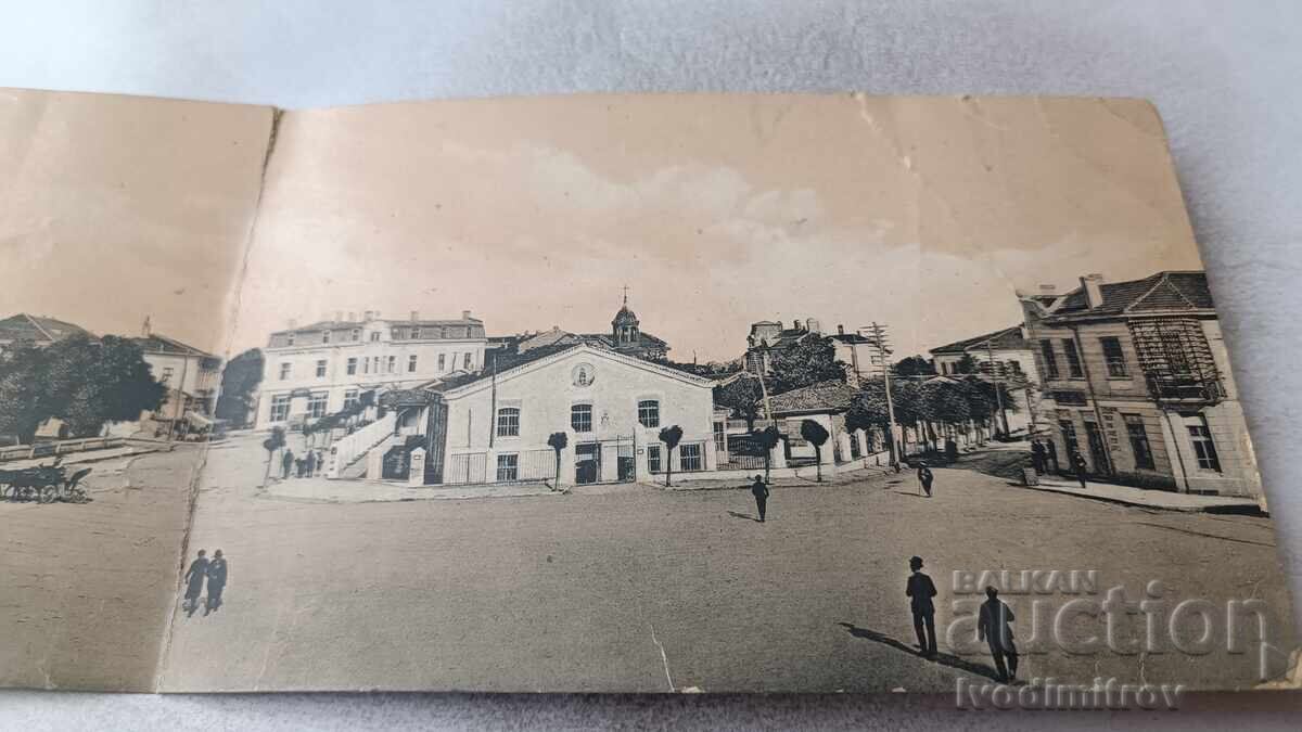 Licitație Carte poștală dublă Sliven Piața Hadji Dimitar