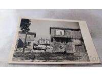 Ευχετήρια κάρτα Σωζόπολη Παλιά σπίτια 1961