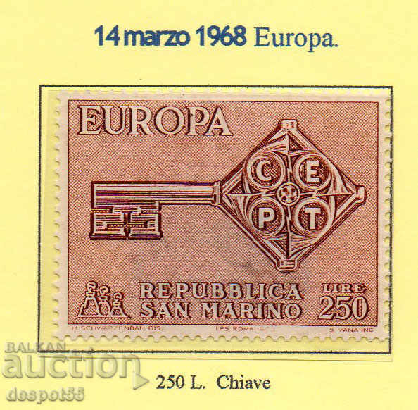 1968. San Marino. Europe 1968. San Marino. Europe