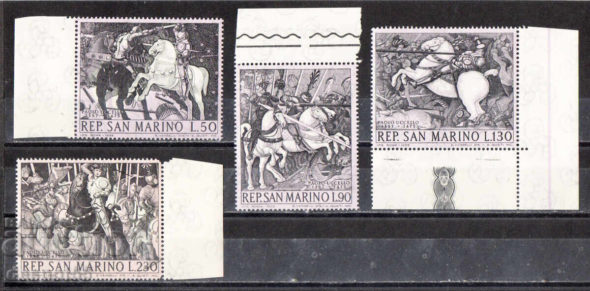 1968. San Marino. Paintings by Paolo Uccello 1968. San Marino. Paintings by Paolo Uccello