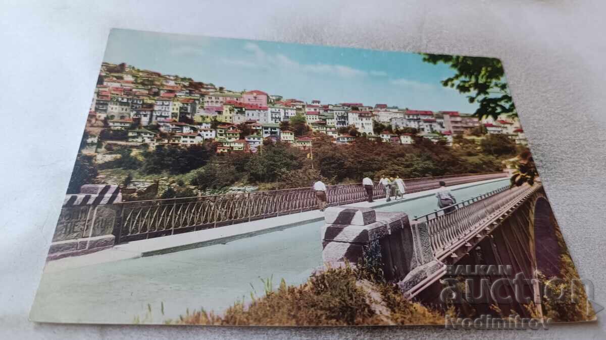 Пощенска картичка Велико Търново Стамболовият мост 1960