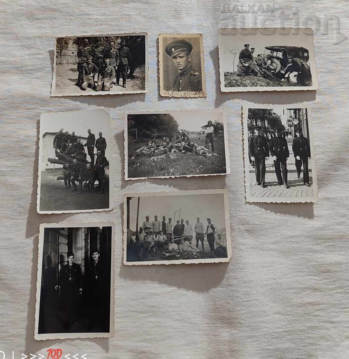 MILITARY KINGDOM BULGARIA PHOTOS LOT 8 PIECES MILITARY KINGDOM BULGARIA PHOTOS LOT 8 PIECES