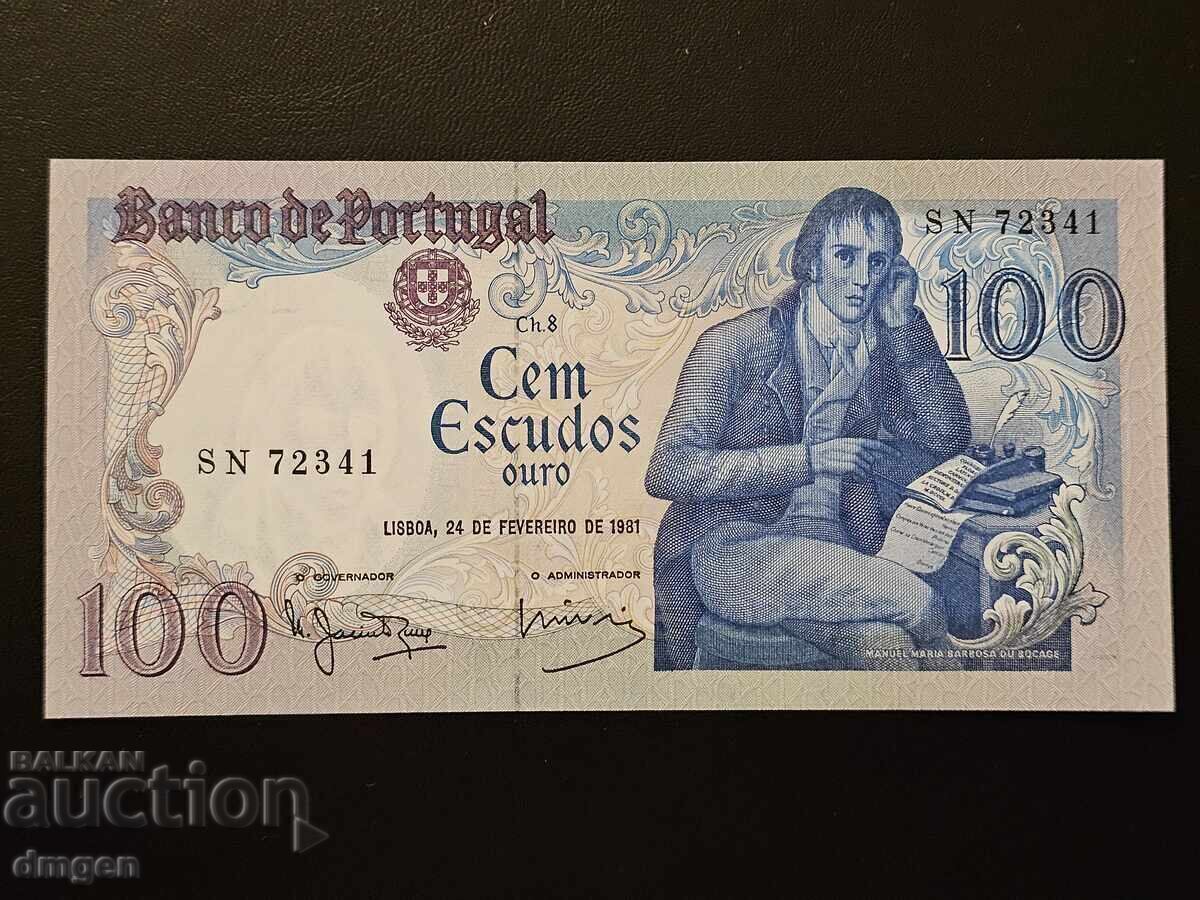 100 Escudos Portugal 1981 UNC