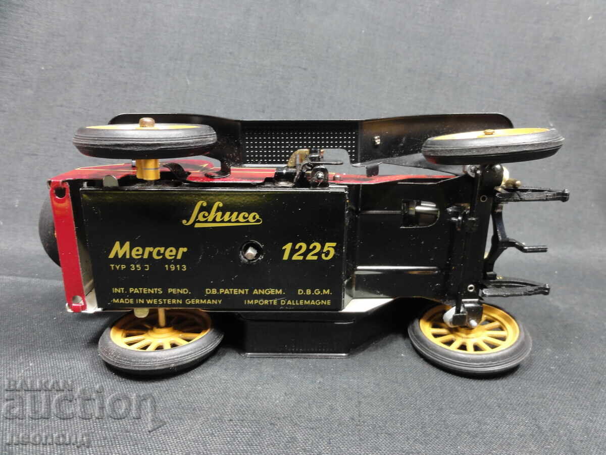 OLD RETRO TIN CAR TOY MERCER 1913 SCHUCO - 6