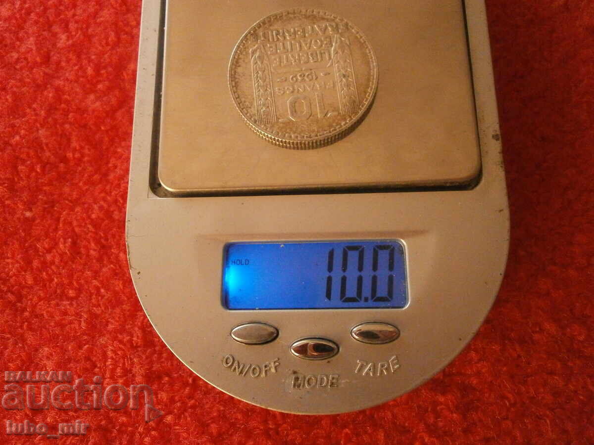 ФРАНЦИЯ 10 ФРАНКА 1939 - СРЕБРО - 5 ФРАНЦИЯ 10 ФРАНКА 1939 - СРЕБРО - 5