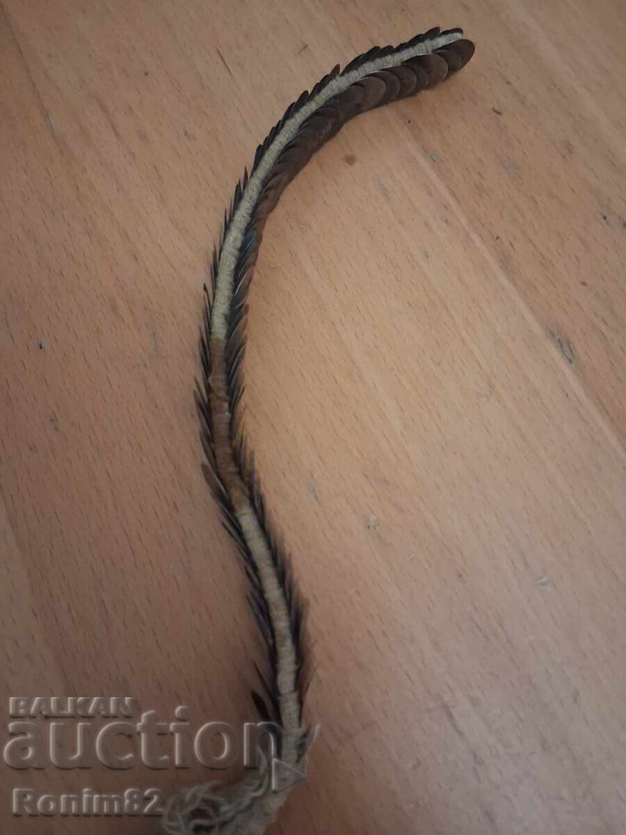 Δημοπρασία Παλαιό αναγεννησιακό κόσμημα για παραδοσιακή φορεσιά, κολιέ με τουρκικά ακτσέδες