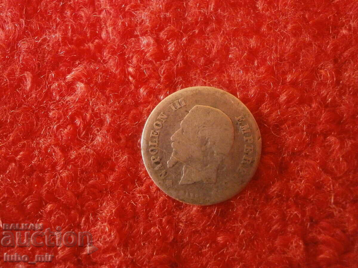 FRANCE 20 CENTIMES 1860 - SILVER with price € 8.50 | 16.62 BGN FRANCE 20 CENTIMES 1860 - SILVER with price € 8.50 | 16.62 BGN