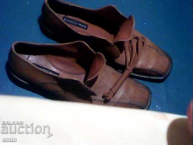 Όμορφα δερμάτινα παπούτσια BIANCO σαν καινούργια, ελάχιστα μεταχειρισμένα με τιμή 30.00 BGN | € 15.34