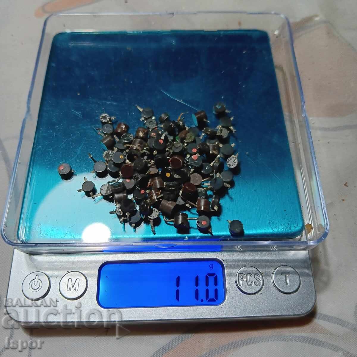 Rezistori placati cu aur URSS cu preț 6.00 BGN | € 3.07 Rezistori placati cu aur URSS cu preț 6.00 BGN | € 3.07