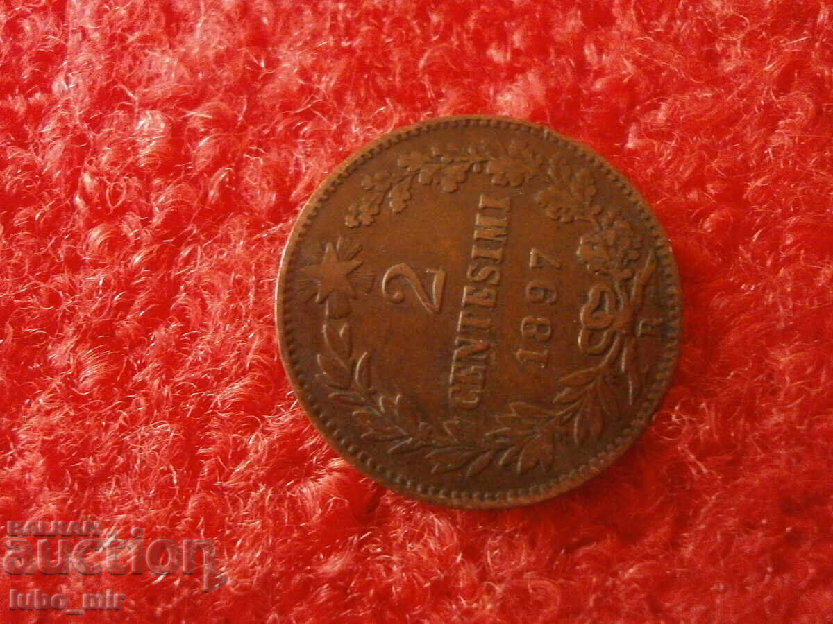 Auction ITALY 2 CENTESIMI - 1897 Auction ITALY 2 CENTESIMI - 1897